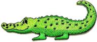 🐊 alligator crocodile cartoon patch: perfect logo patch for backpacks, t-shirts, jeans, hats, and more! great birthday gift logo