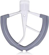 🍳 flex edge beater for kitchenaid bowl-lift stand mixer - 6 quart flat beater with silicone edges - perfect mixer attachment accessory - beater-metal logo