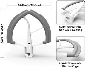 img 3 attached to 🍳 Flex Edge Beater for KitchenAid Bowl-Lift Stand Mixer - 6 Quart Flat Beater with Silicone Edges - Perfect Mixer Attachment Accessory - Beater-metal