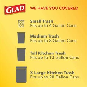 img 1 attached to 🗑️ Glad Trash & Food Storage OdorShield Small Trash Bags, Gain Original & Febreze, 4 Gallon, 26 Count - Pack of 6 (Package May Vary) (COMINHKG128835)