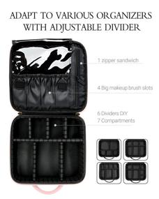 img 1 attached to 💧 Luxtude Waterproof Adjustable Cosmetics Organizer