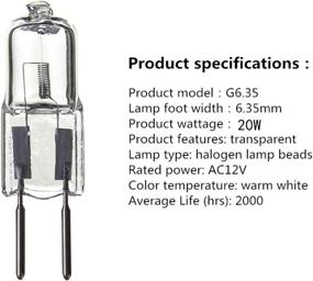 img 1 attached to JKLcom GY6 35 Halogen Bulbs Bi Pin