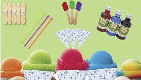 img 2 attached to 🍧 Convenient and Fun Perfect Stix Snow Cone Cup Kit with Candy Spoonz – 50 Cups, 50 Straws, and 100 Candy Spoons