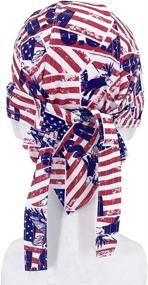 img 1 attached to Patriotic Headwraps American Motorcycle Sweathead Outdoor Recreation in Outdoor Clothing