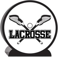 🥍 enhance your sports party with beistle 3-d lacrosse centerpiece: 9.25-inch white/black tableware and decorations logo