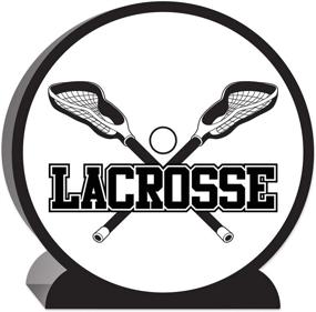 img 1 attached to 🥍 Enhance Your Sports Party with Beistle 3-D Lacrosse Centerpiece: 9.25-inch White/Black Tableware and Decorations