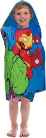 img 1 attached to 🦸 Marvel Super Hero Adventures United Kids Bath/Pool/Beach Hooded Towel by Jay Franco - The Avengers - Ultra-Soft & Absorbent Cotton Towel, 22" x 51" Size (Official Marvel Product)