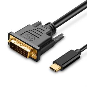 img 4 attached to 🔌 UPGROW USB C to DVI Cable 4K@30Hz Thunderbolt to DVI Cable 4FT USB Type-C to DVI Female Support for MacBook Pro 2017-2020, Surface Book 2, Dell XPS 13, Galaxy S10 | UPGROWCMDM4