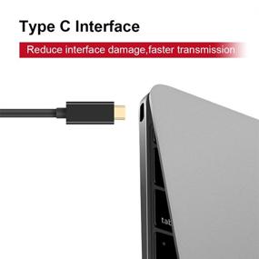 img 3 attached to 🔌 UPGROW USB C to DVI Cable 4K@30Hz Thunderbolt to DVI Cable 4FT USB Type-C to DVI Female Support for MacBook Pro 2017-2020, Surface Book 2, Dell XPS 13, Galaxy S10 | UPGROWCMDM4