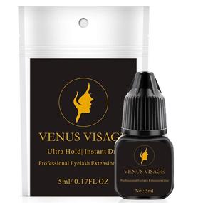 img 3 attached to Представляем VENUS VISAGE Extra Strong Клей для ресниц - объем 5 мл, время высыхания 1-2 секунды, срок удержания 6-7 недель | Без латекса и суперчерный клей для профессионального наращивания ресниц.