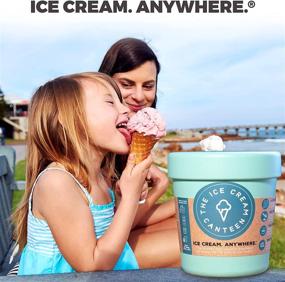 img 2 attached to 🍦 The Mint Green Ice Cream Canteen: Vacuum Insulated Double Wall Stainless Steel Thermos Container for Enjoying Ice Cream On-the-Go in Pint Size