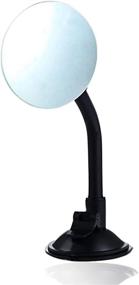 img 4 attached to 🔎 Zone Tech Adjustable Round Blind Spot Mirror - Enhancing Safety and Security with Car Long Arm HD Convex Wide Angle Rear View Lens for Universal Fit