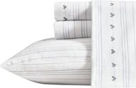 🛏️ ed ellen degeneres flannel collection: cozy & comfortable queen bed sheet set - 100% cotton, oeko-tex certified, pre-shrunk & brushed for extra softness, heart stitch logo