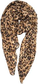 img 4 attached to 💃 Exquisite Leopard Women's Accessories: Discover YOUR SMILE's Lightweight Mixture for Scarves & Wraps