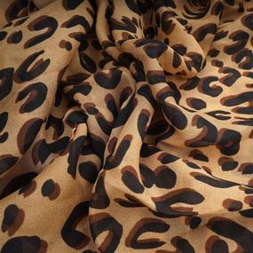 img 1 attached to 💃 Exquisite Leopard Women's Accessories: Discover YOUR SMILE's Lightweight Mixture for Scarves & Wraps