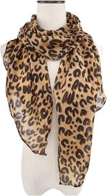 img 3 attached to 💃 Exquisite Leopard Women's Accessories: Discover YOUR SMILE's Lightweight Mixture for Scarves & Wraps