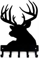 buck head deer key rack hanger - small 6 inch wide - handcrafted in the usa логотип