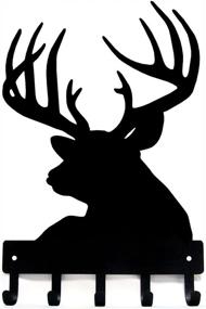 img 1 attached to Buck Head Deer Key Rack Hanger - Small 6 inch Wide - Handcrafted in the USA