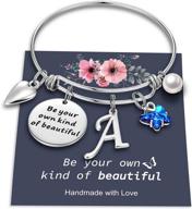 exquisite butterfly charm bracelets: embrace your unique beauty with personalized initial charms - ideal gifts for women and girls logo