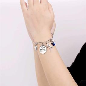 img 2 attached to Exquisite Butterfly Charm Bracelets: Embrace Your Unique Beauty with Personalized Initial Charms - Ideal Gifts for Women and Girls