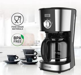 img 2 attached to BOSCARE CM9408T: Programmable 12-Cup Coffee Maker with ☕ Reusable Filter - Multiple Brew Strength, Keep Warm Function