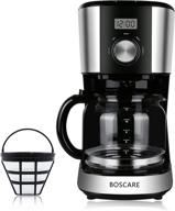 boscare cm9408t: programmable 12-cup coffee maker with ☕ reusable filter - multiple brew strength, keep warm function logo