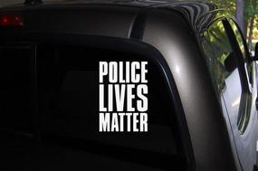 img 2 attached to 🚔 Show Your Support for Police: Heart-shaped Police Lives Matter Decal for Cars and Trucks