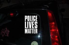 img 3 attached to 🚔 Show Your Support for Police: Heart-shaped Police Lives Matter Decal for Cars and Trucks