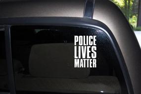 img 1 attached to 🚔 Show Your Support for Police: Heart-shaped Police Lives Matter Decal for Cars and Trucks