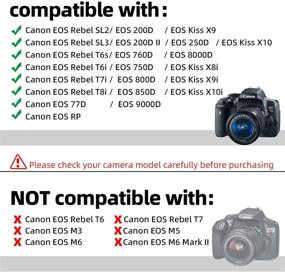img 2 attached to 🔌 Glorich ACK-E18 AC Комплект Адаптера Питания с Умной Микросхемой для Камер Canon EOS 200D, 750D, 760D, 800D, 77D, Rebel SL2, T6i, T6s, T7i, EOS Kiss X8, X8i, 8000D SLR