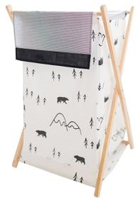 img 1 attached to 🐻 Adorable Little Black Bear-themed My Baby Sam Hamper: A Must-Have for Tidy Nurseries!