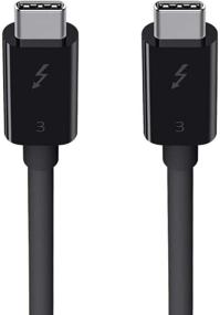 img 4 attached to 🔌 Belkin Thunderbolt 3 Cable (100W) - USB-C to USB-C Cable, 2.6ft/0.8M, Black