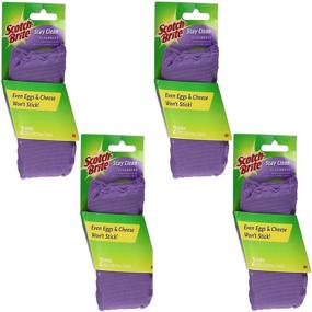 img 1 attached to 🧽 Scotch Brite Stay Clean Scrubber - 8 Pack