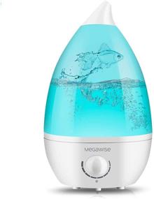 img 4 attached to MegaWise Cool Mist Humidifier for Bedroom, Baby Room, Office, and Plants, 0.5 Gallon Essential Oil Diffuser with Adjustable Mist Output, Ultra-Quiet Ultrasonic Humidifier, up to 10 Hours Runtime, Easy-to-Clean Design