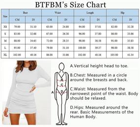 img 1 attached to Растяжимые обтягивающие платья с завязкой на талии для женской одежды и платьев: BTFBM