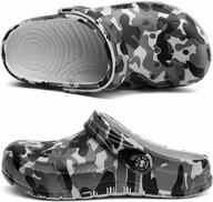 🏖️ summer camouflage beach slippers for children - big wasp kids boys' clogs & mules, ideal garden shoes logo