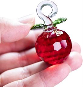 img 1 attached to 🍎 Sparkling Crystal Apple Tree: Stunning Artificial Tree with Crystal Ornaments for Home, Office, and Special Occasions in Vibrant Red