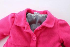 img 2 attached to 🧥 Mud Kingdom Kids' Fleece Jacket Coat - Little Girl's Winter Outerwear