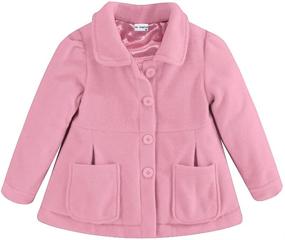 img 4 attached to 🧥 Mud Kingdom Kids' Fleece Jacket Coat - Little Girl's Winter Outerwear