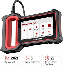 img 4 attached to ThinkScan Plus S4 OBD2 Сканер: продвинутый считыватель кодов для 🔍 диагностики автомобиля, 28 функций сброса, обновление через WiFi и проверка напряжения батареи.