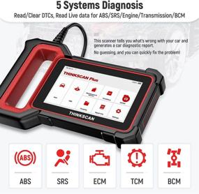 img 3 attached to ThinkScan Plus S4 OBD2 Сканер: продвинутый считыватель кодов для 🔍 диагностики автомобиля, 28 функций сброса, обновление через WiFi и проверка напряжения батареи.