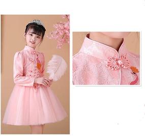 img 2 attached to 👑 Authentic Chinese Cheongsam Dresses: Exquisite Embroidery for Princess Girls' Clothing
