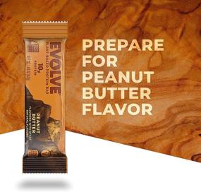 img 2 attached to Evolve Dairy-Free Peanut Butter Plant Based Protein Bar, Non-GMO, 10g, 12-Pack, No Artificial Flavors, Varied Packaging