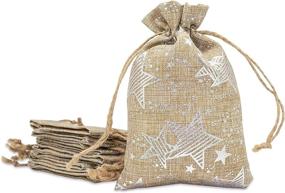 img 4 attached to 🎁 Burlap Drawstring Gifts Samples by TheDisplayGuys
