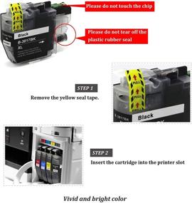 img 2 attached to 🖨️ 5-Pack GreenArk High Yield Ink Cartridges, Compatible with Brother LC3017XL LC-3017XL (BK/C/M/Y), for Brother MFC-J6930DW MFC-J5330DW MFC-J6530DW MFC-J6730DW Printers