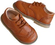 comfortable lace up uniform boys' shoes: dadawen classic for lasting style logo