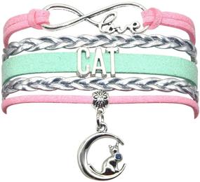 img 4 attached to Браслет Infinity Love Cat Jewelry - подарок HHHbeauty для любителей кошек - женщин, девочек, мужчин, мальчиков, владельцев кошек, дружба кошек браслет-украшение.