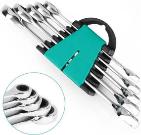 img 3 attached to AIWO Ratchet Wrench 5Pcs Ratcheting Set: Efficient and Reliable Tool for All Your Fastening Needs!