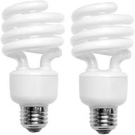 tcp 68923dl2 cfl mini spring a lamp - 100w equivalent (23w) daylight (5000k) spiral light bulb - 2 pack logo