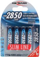 🔋 аккумуляторы ansmann aa 2850mah 4 шт. версия slimline: улучшенная производительность для устройств с высоким энергопотреблением логотип